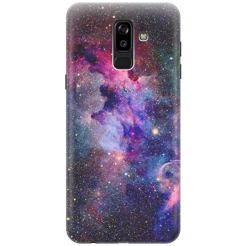 GOSSO Ультратонкий силиконовый чехол-накладка для Samsung Galaxy J8 (2018) с принтом Открытый космос gosso ультратонкий силиконовый чехол накладка для samsung galaxy s9 с принтом открытый космос