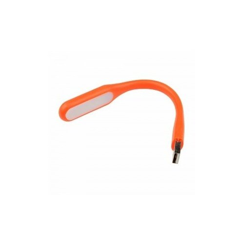 Светильник USB для ноутбука светодиодный/Uniel TLD-541 Orange, 6W,(260lm) резина/пластик 170x15 оранжевый светильник фонарь переносной uniel tld 541 white прорезиненный корпус 6 led питание от usb порта упаковка картон цвет белый цена за 1 шт