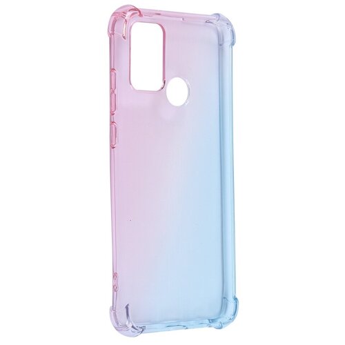 фото Чехол brosco для samsung galaxy a51 tpu pink-blue ss-a51-hard-tpu-pink-blue