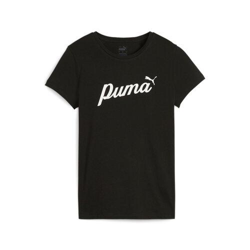 Футболка PUMA ESS+ Script Tee, размер S, черный