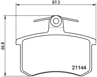 Дисковые тормозные колодки задние Mintex MDB1191 (4 шт.)