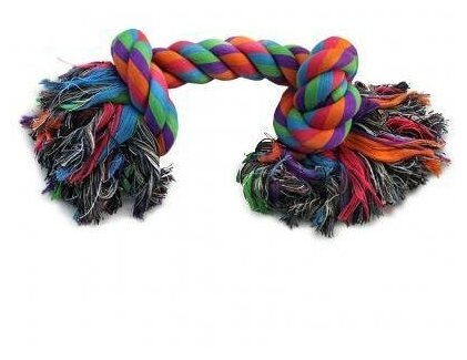 Triol Грейфер 2 узла веревка цветная канат для собак текстиль цветной 24 см (2 шт)