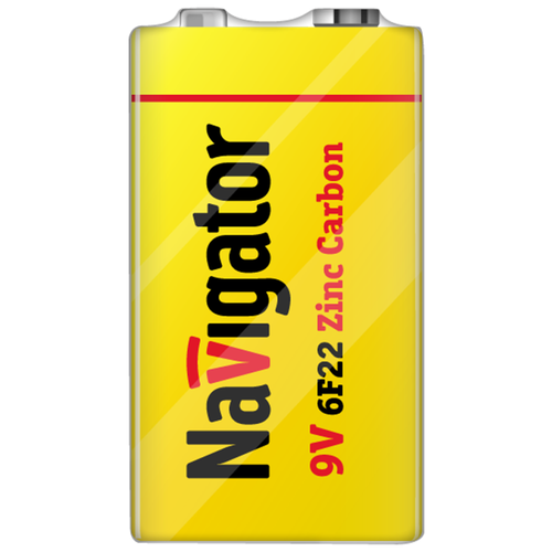 Батарейка NBT-NS-6F22-SH1 крона 5 штук элемент питания солевой 94 760 nbt ns r14 sh2 шринка 2шт navigator 94760 10 упак