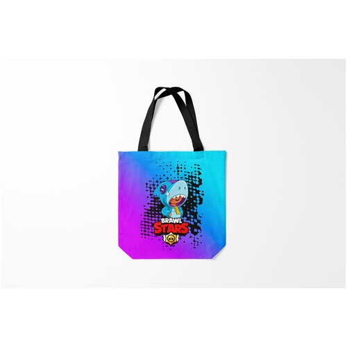 фото Сумка-шоппер / 40х40 см / геймерам / brawl stars shark. burnettie