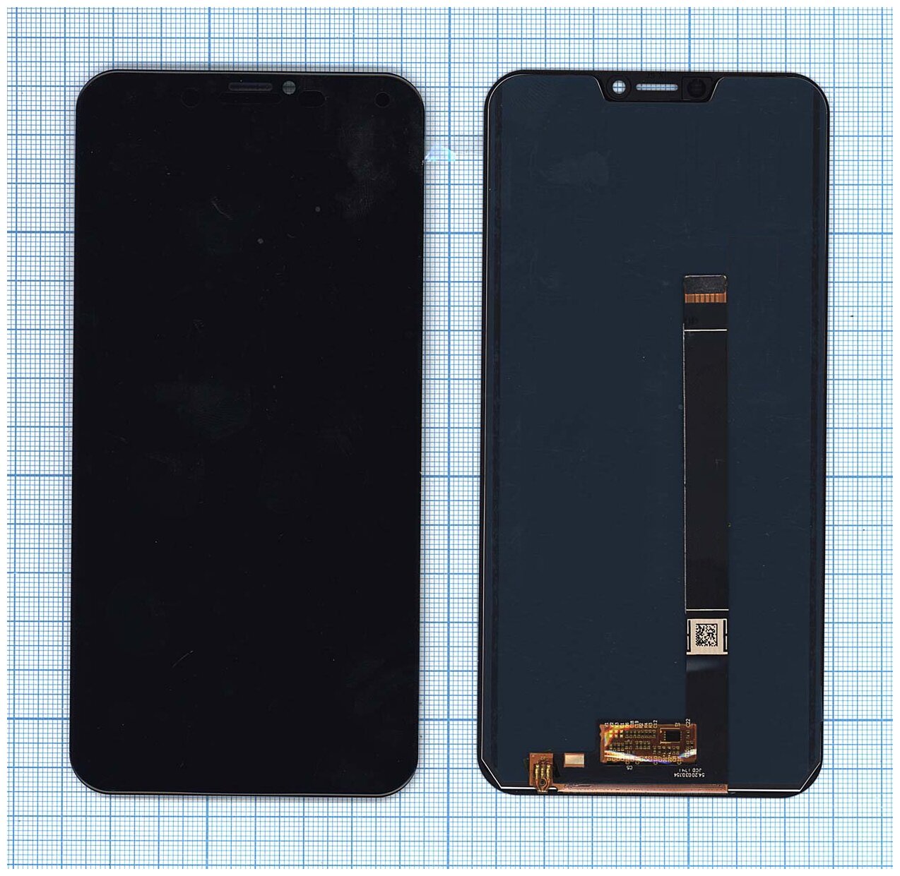 Дисплей (экран) в сборе с тачскрином для Asus ZenFone 5 ZE620KL черный / 2246x1080