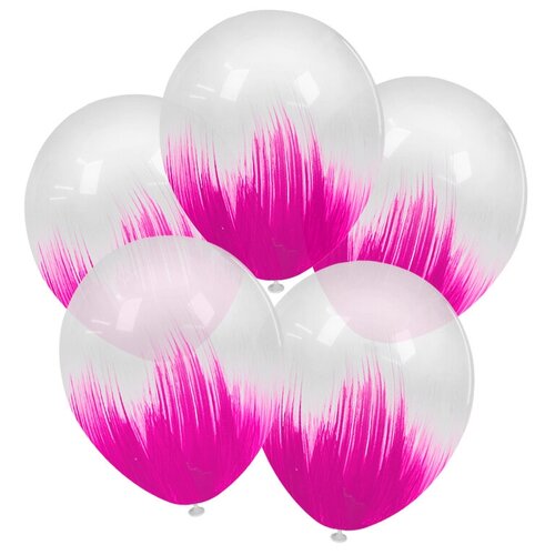 фото Шар латексный 12", браш, фуше, кристалл, набор 5 шт. орбиталь