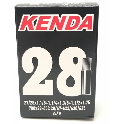 Велокамера Kenda 28 700x28-45C (28/47-622/630/635) A/V велокамера kenda 28 700x18 25c 18 25 622 630 f v 80mm