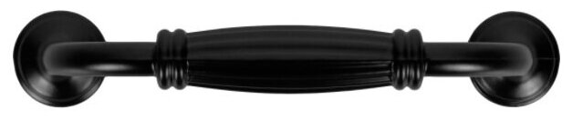 Ручка-скоба "Ретро" 96 мм, цвет чёрный., 2 шт - фотография № 3