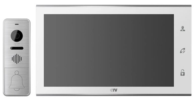 Комплектная дверная станция (домофон) CTV CTV-DP4105AHD W, цвет белый