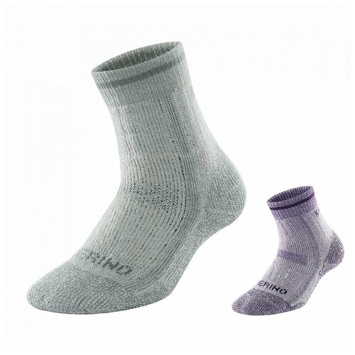 Kailas носки Hiking Socks Survival W's (2 пары) (M, Серый/фиолетовый, 21101)