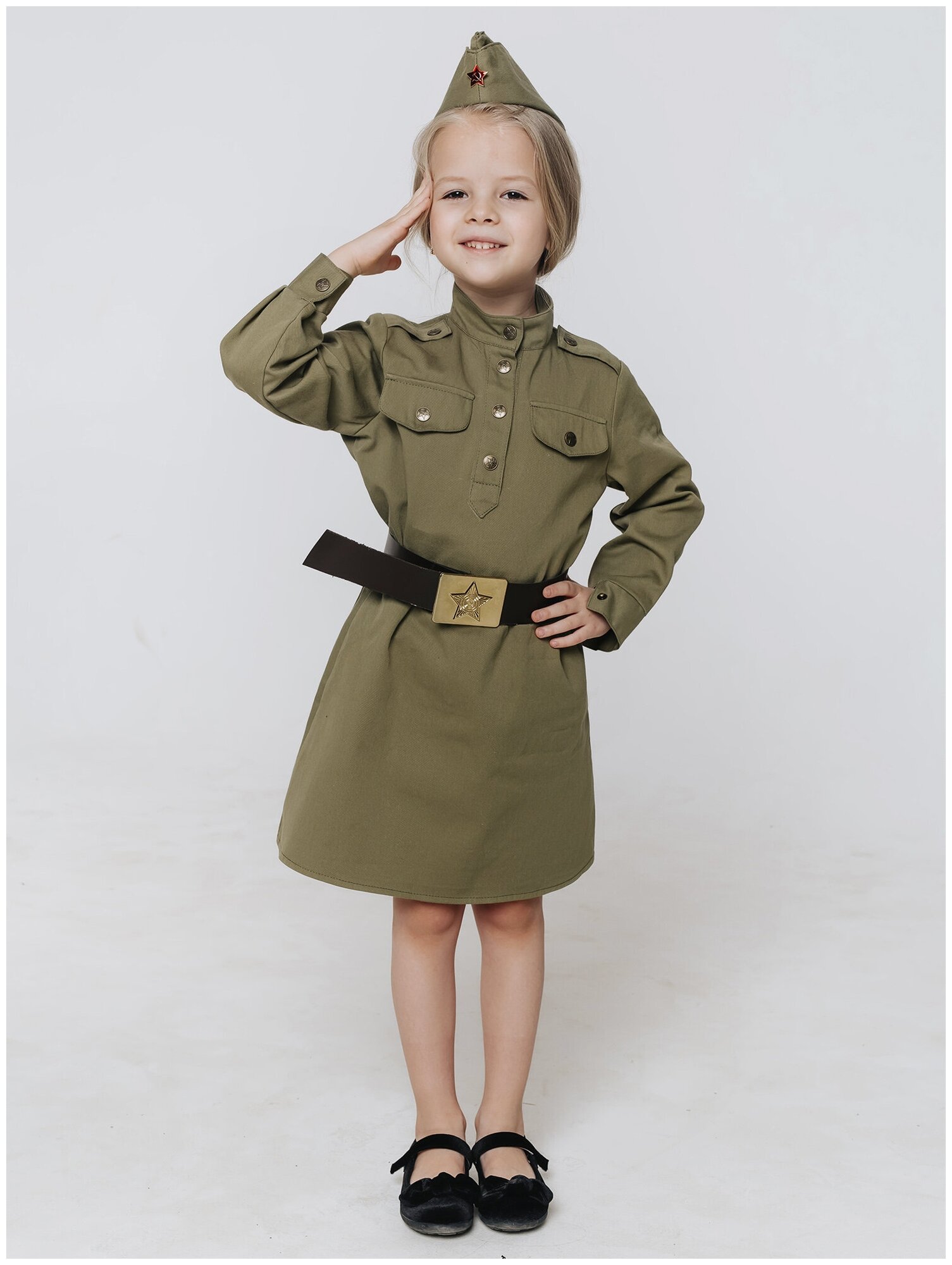 Костюм Солдатка хлопок (2131 к-21), размер 116, цвет мультиколор, бренд Пуговка