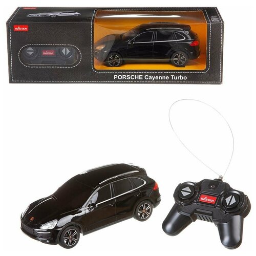 Машина р/у 1:24 Porsche Cayenne Turbo Цвет Черный 27MHZ радиоуправляемые игрушки rastar машина радиоуправляемая 1 24 porsche cayenne turbo