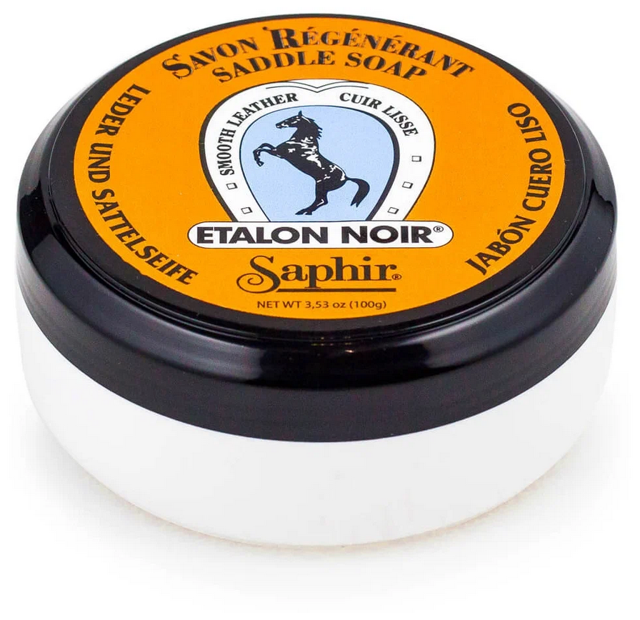 SAPHIR - Очиститель мыло для повседневного ухода Etalon Noir SADDLE SOAP, 100мл.