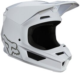 Мотошлем Fox V1 Plaic Helmet White 2021 S