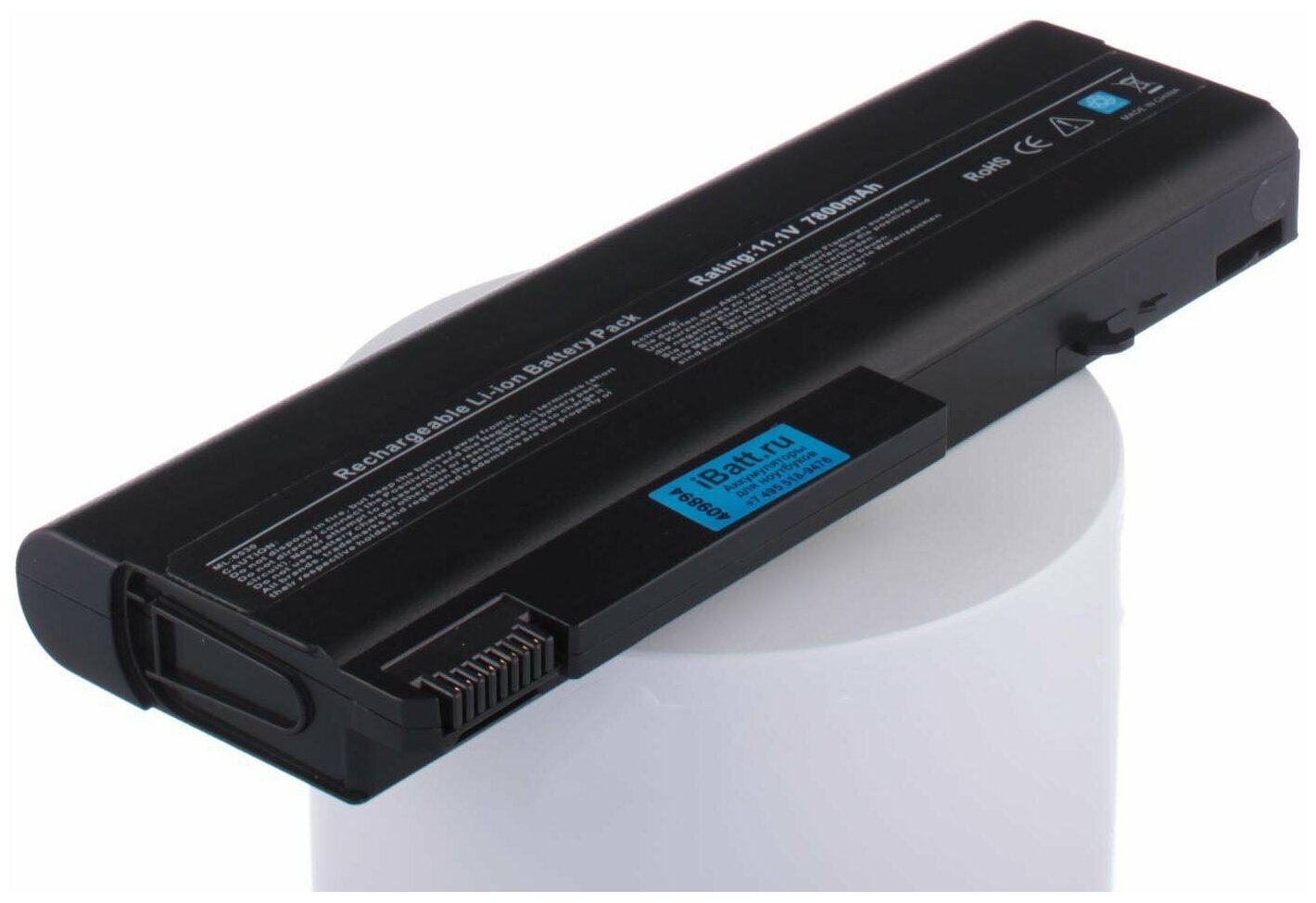 Аккумуляторная батарея iBatt iB-B1-A564H 7800mAh для ноутбуков HP-Compaq 486296-001 HSTNN-I44C HSTNN-I44C-A