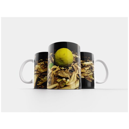 фото Кружка "лимон, сад, листья" 320 мл lotsprints