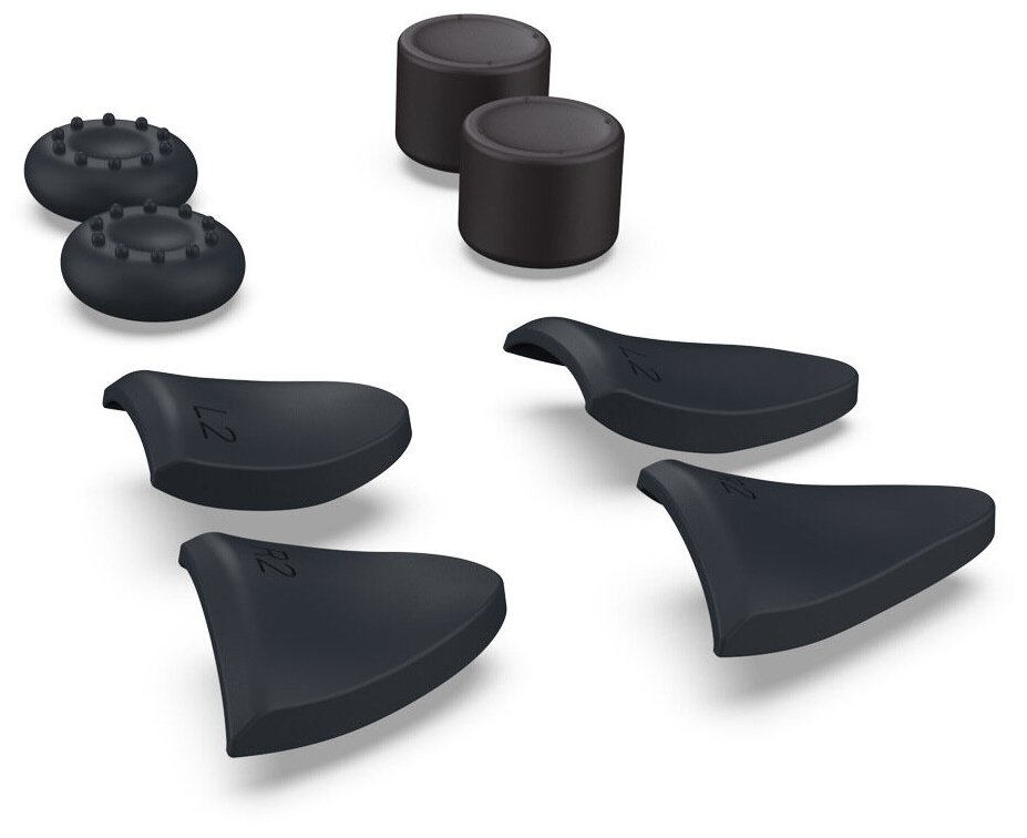 Набор-комплект MyPads 8в1 нескользящих защитных силиконовых чехлов на кнопки джойстика для Sony PlayStation 5