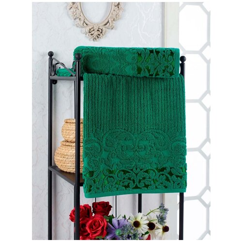 фото Ambiance полотенце nonie цвет: изумрудный (50х90 см)