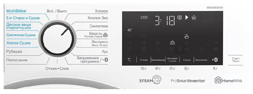 стиральная машина с сушкой Beko WDW 85636 B3 - фотография № 4