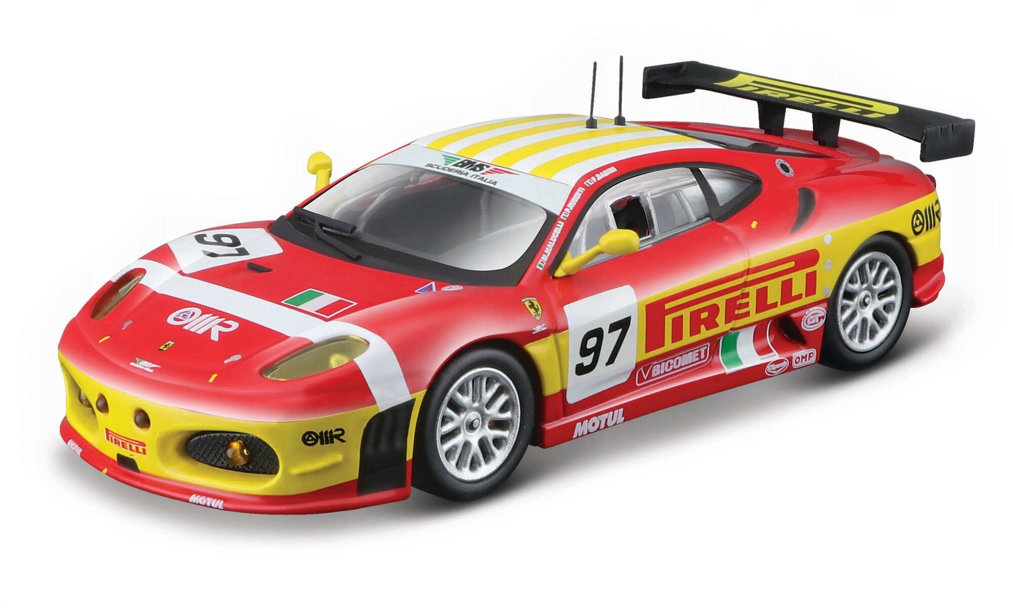 Bburago Коллекционная машинка Феррари 1:43 Ferrari Racing - F430 GTC 2008, красная