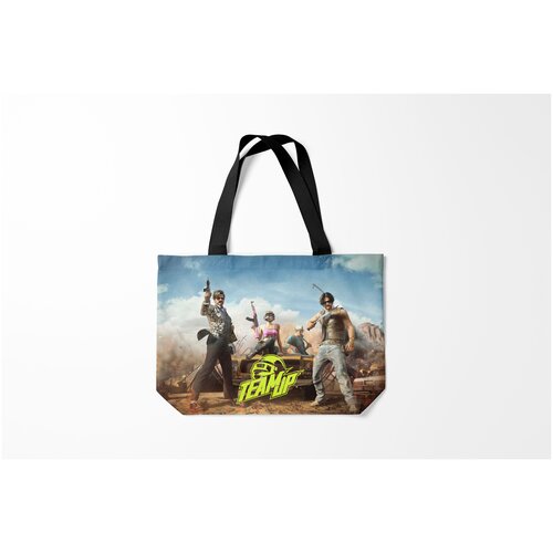 фото Сумка-шоппер / 46х35 см / геймерам / pubg team up burnettie