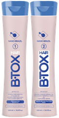 Ботокс для волос профессиональный набор HAIR B.TOX White без пигмента, 2х500 мл