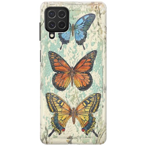 Чехол - накладка ArtColor для Samsung Galaxy M62 с принтом Три бабочки чехол накладка artcolor для samsung galaxy s21 с принтом три бабочки