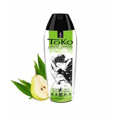 Shunga Интимный гель TOKO Pear Exotic Green Tea с ароматом груши и зеленого чая - 165 мл. shunga интимный гель toko lustful litchee с ароматом личи 165 мл