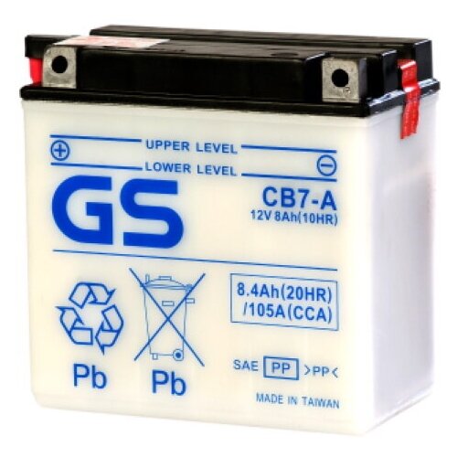 Мото аккумулятор GS CB7-A (б/э)