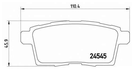 BREMBO P49041 колодки тормозные дисковые ЗАД FORD USA EDGE (U387) 01/06- / LINCOLN MKX 01/06- / MAZDA (FAW) 8 MPV