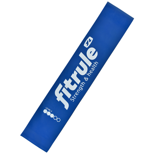 fitrule фитнес резинка принтованная тканевая пончик 41 кг Фитнес-резинка для ног FitRule 8 кг, (синие)
