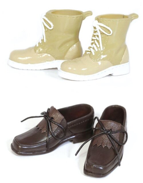 Коричневые туфли и короткие ботинки для кукол Taeyang (Таянг), Groove inc
