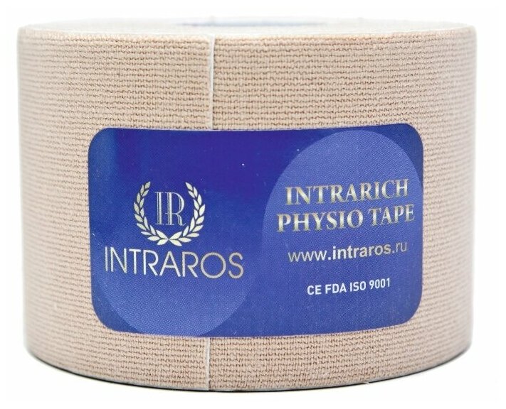 Тейп спортивный INTRARICH CLASSIC 5см x 5м бежевый