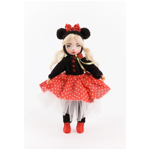 Кукла Тедди-Долл Carolon игрушка Кукла модница Teddy-Doll черный-красный мягконабивная кукла 35 см текстильная кукла кукла в розовом платье игрушка для девочек тряпичная кукла кукла в панамке кукла в одежде