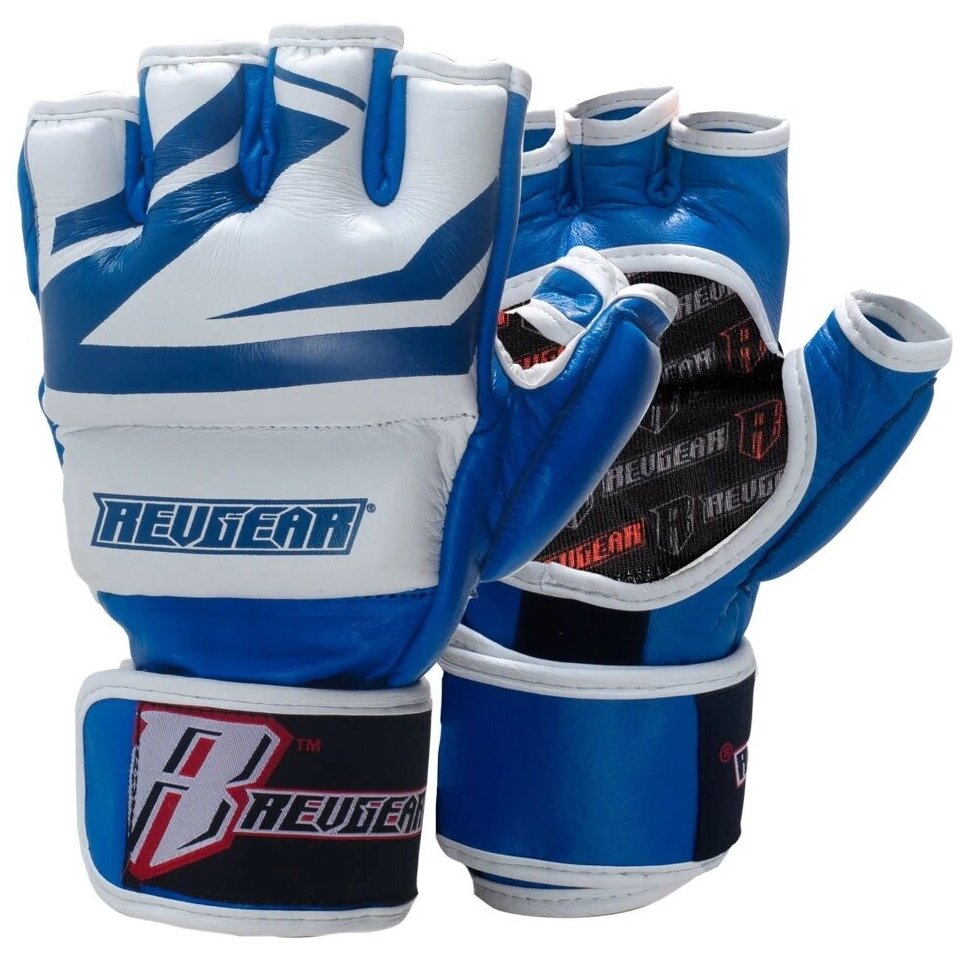 Перчатки для мма соревновательные DELUXE PRO MMA GLOVES, синие, S
