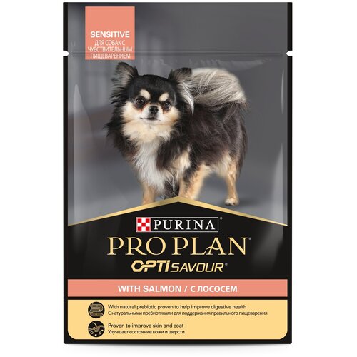 Проплан Конс д/собак взрослые с чувствит пищевар лосось 85г