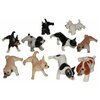 Набор фарфоровых фигурок KLIMA Собака писающая, 10шт, 4см (Франция) - изображение