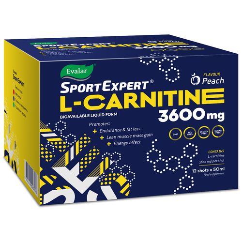 Эвалар SportExpert L-карнитин, 3600 мг, 12*50 мл, флаконы, Эвалар