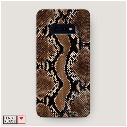 фото Чехол пластиковый samsung galaxy s10e кожа питона case place