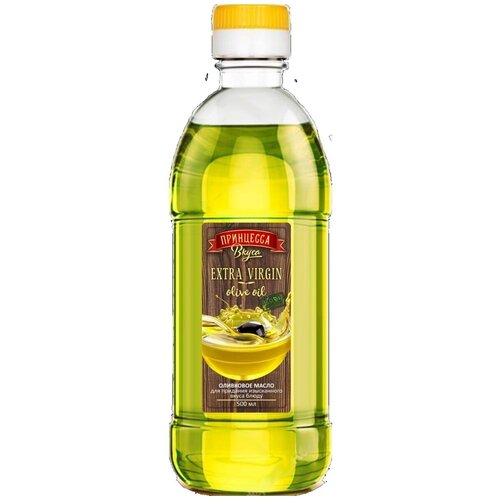 Оливковое масло Extra Virgin Принцесса вкуса, нерафинированное, пластик, 0,5 л (Испания)