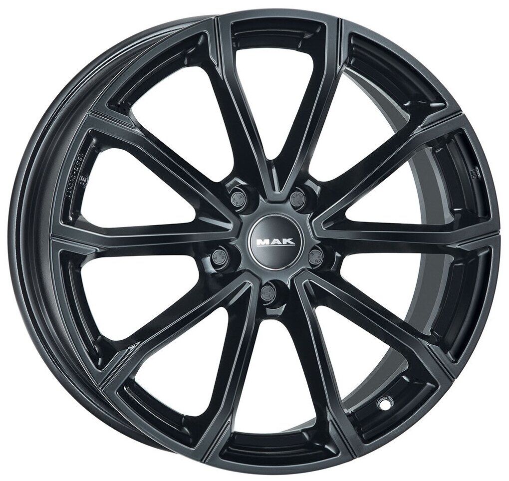 Литые колесные диски MAK DaVinci Gloss Black 6.5x17 5x114.3 ET45 D60.1 Чёрный глянцевый (F6570BRGB45FP3X)