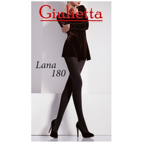Колготки женские Giulietta LANA 180 den, цвет чёрный (nero), размер 4