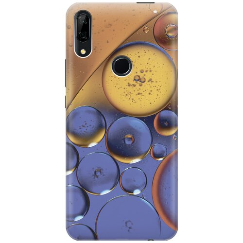 фото Силиконовый чехол на huawei p smart z / y9 prime (2019) / honor 9x / 9x premium / хуавей п смарт зет / у9 прайм (2019) / хонор 9х / 9х премиум с принтом "сине-желтые пузырьки" gosso