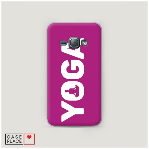 фото Чехол пластиковый samsung galaxy j1 йога розовый case place