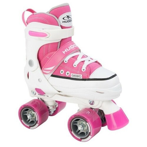 Раздвижные роликовые коньки HUDORA Rollschuh Roller Skate, размер 32-35, цвет розовый HUDORA Розовый Китай