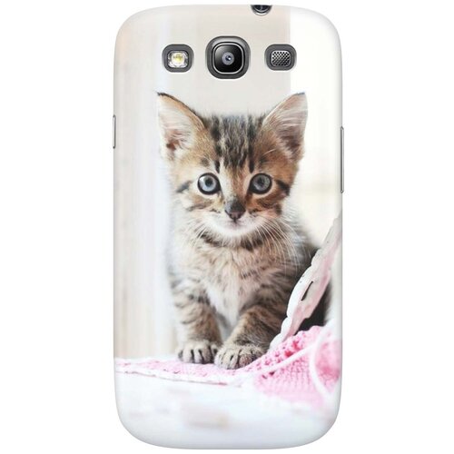 ультратонкий силиконовый чехол накладка для samsung galaxy j3 2016 с принтом милый котенок Ультратонкий силиконовый чехол-накладка для Samsung Galaxy S3 с принтом Милый котенок
