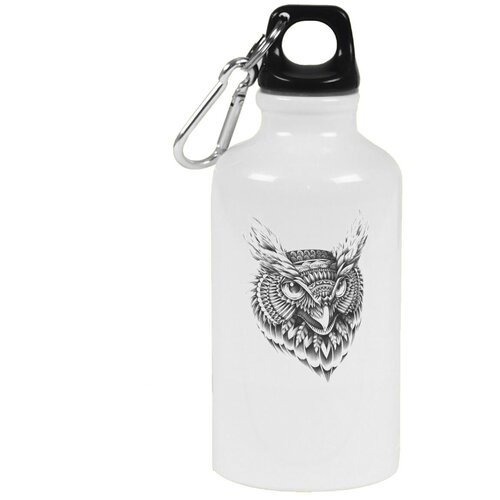 Бутылка с карабином CoolPodarok Животные Сова бутылка с карабином coolpodarok зажигай россия сова