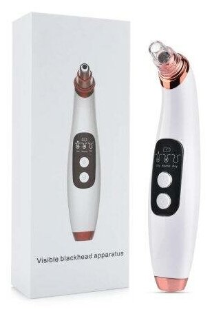 Вакуумный аппарат - прибор для очистки пор лица Visible blackhead apparatus 5 - фотография № 4