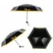 Мини-зонт Oem, механика, купол 90 см., чехол в комплекте, черный, желтый