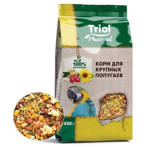 Корм для крупных попугаев TRiOL original 450г (9 шт)